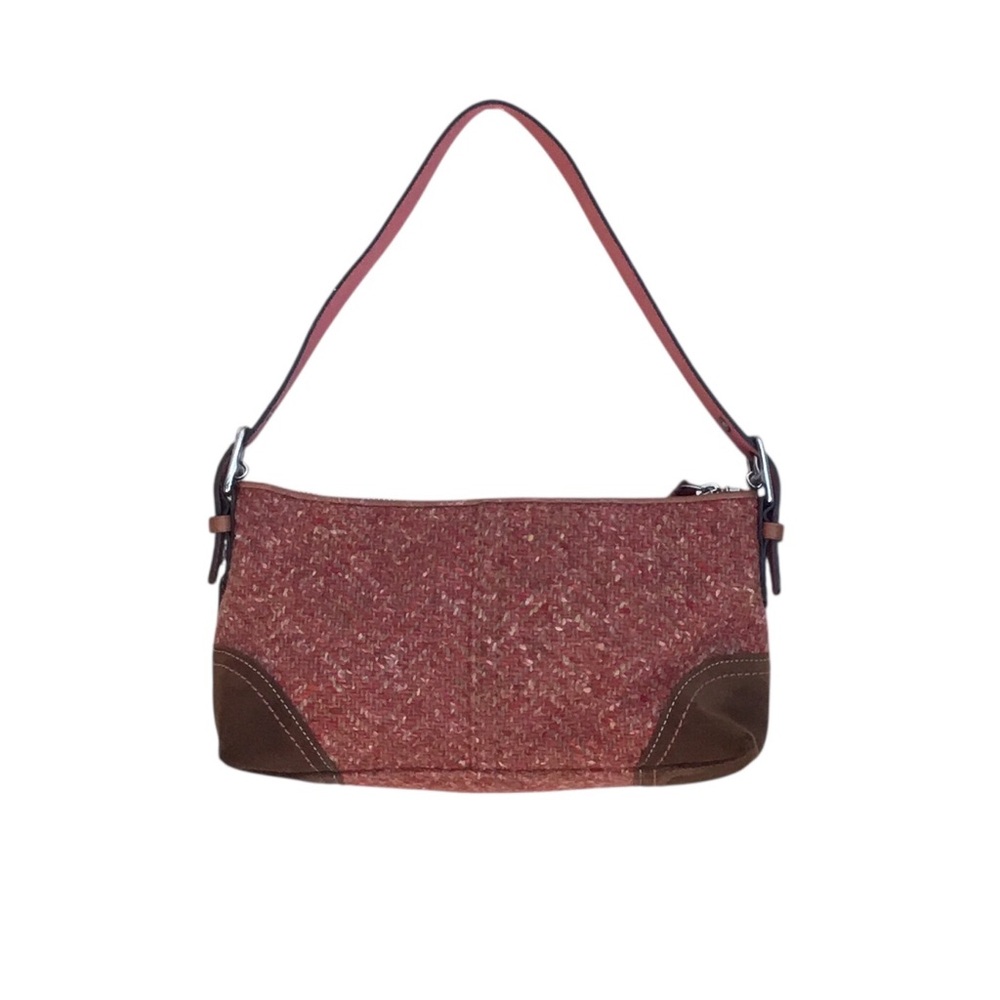 Coach Y2K Hampton Demi Tweed Wool Shoulder Bag